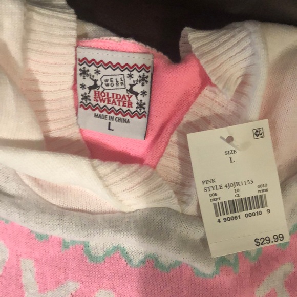 BNWT girls Holiday sweater and grey leggings - Picture 2 of 14